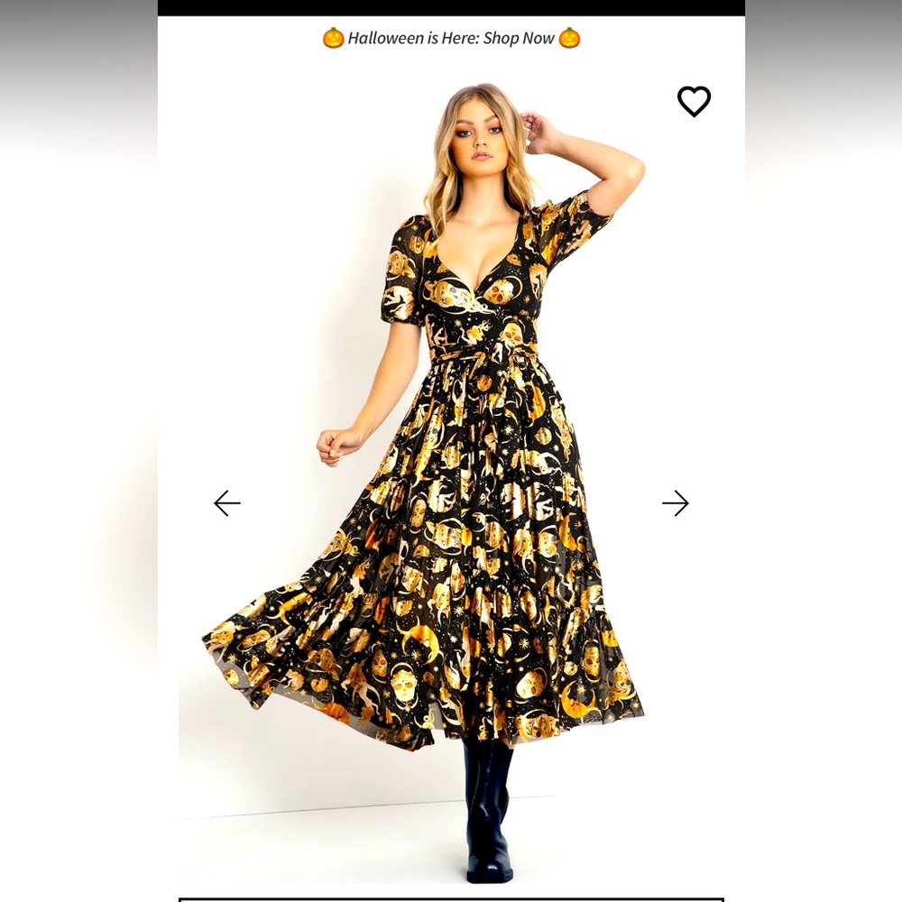 Blackmilk October moon wrap midaxi dress
